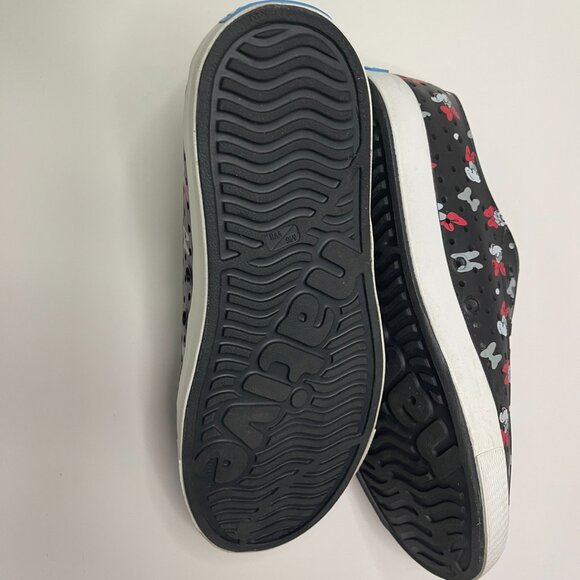 Disney Black Native X Minnie Mouse Rubber Shoes Womens‎ 8/Mens 6 - Picture 5 of 8